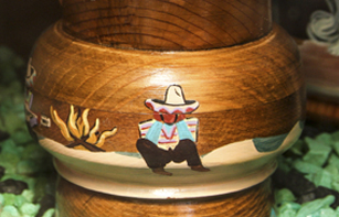 wood pot